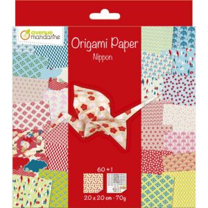 Avenue Mandarine NIPPON — 60 feuilles origami 20x20 cm + stickers yeux