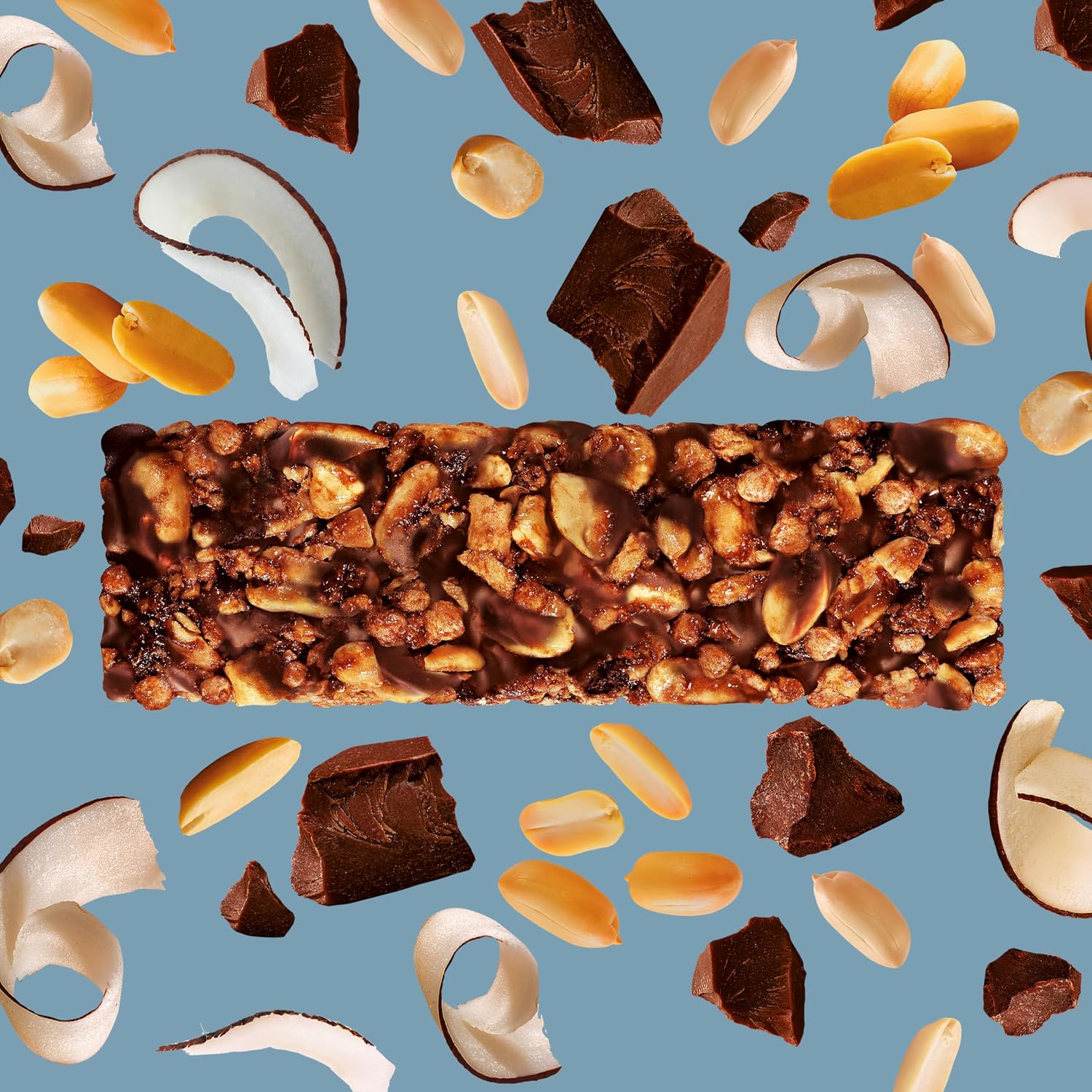 Barres protéinées sans gluten — cacahuètes et chocolat noir – Image 6