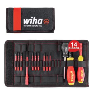 WIHA — Jeu de tournevis dynamométrique 13 pièces Rouge/Jaune