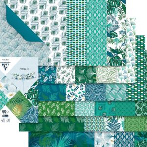 CLAIREFONTAINE Végétal Chic — Papier origami 60 feuilles 15x15 cm