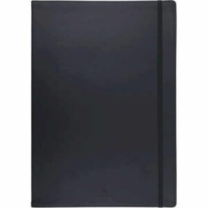 Carnet A4 souple ligné — 200 pages noir