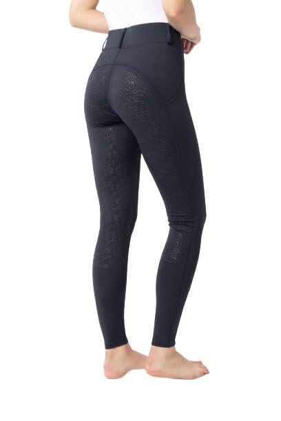 HORZE Dea — Legging d’équitation femme fond intégral noir