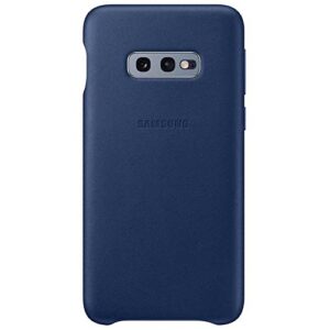 SAMSUNG Galaxy S10e — Coque en cuir bleu marine