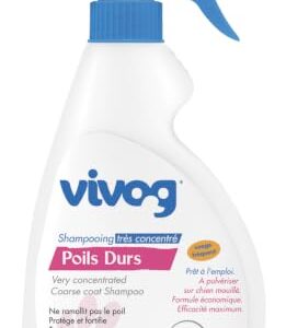 VIVOG — Shampoing pulvérisateur poils durs chien 500 ml