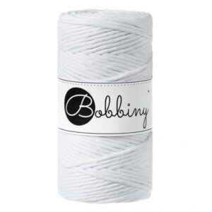 BOBBINY Regular — Corde macramé peignée 3 mm 100 m blanche