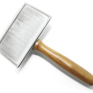 VIVOG — Brosse carde pour chien à picots souples bois