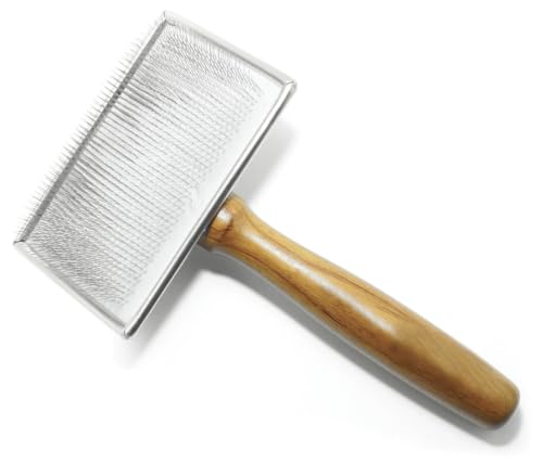 VIVOG — Brosse carde pour chien à picots souples bois