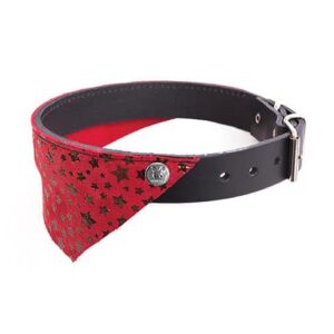MARTIN — Collier bandana fantaisie en cuir Miami