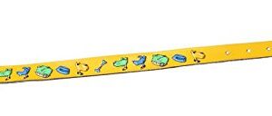 MARTIN SELLIER — Collier pour chien sérigraphié motif chien jaune