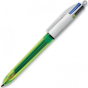 Alternative view of BIC 4 Couleurs Fluo — Stylo-bille rétractable 4 encres