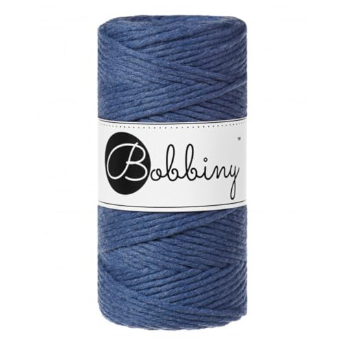 Bobbiny Regular — Corde macramé peignée 3 mm 100 m Jeans