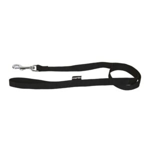 MARTIN SELLIER — Laisse unie en nylon noire 90 cm x 10 mm