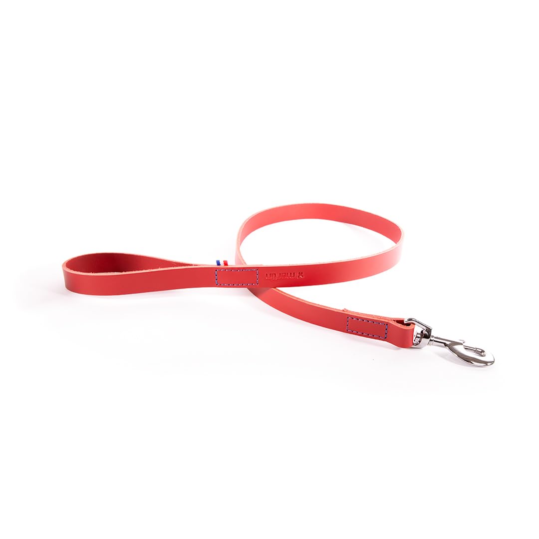 MARTIN 499 Bicolor — Laisse en cuir rouge 14/100