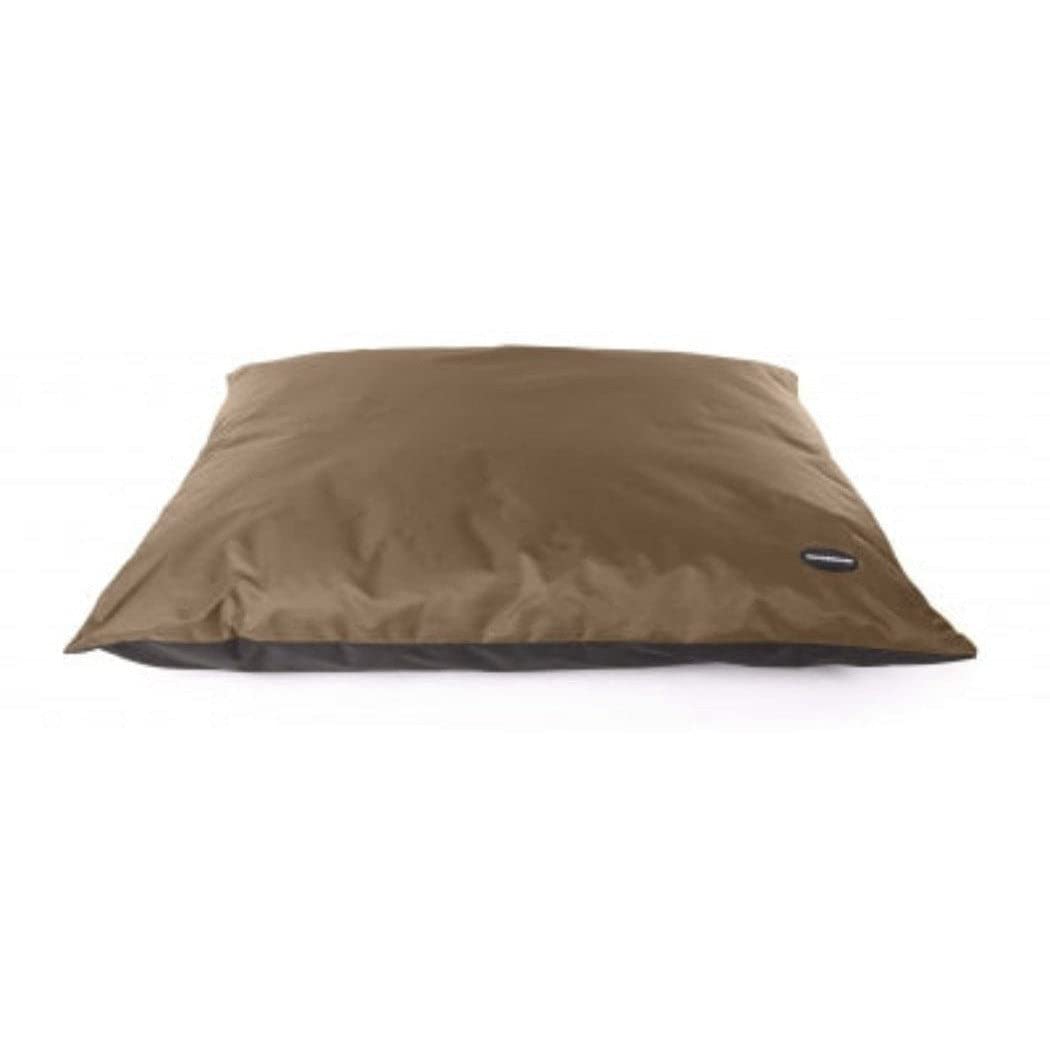MARTIN — Coussin waterproof 100 × 80 cm noir liseré violet