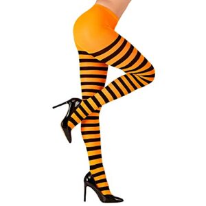 W WIDMANN MILANO Party Fashion — Collants rayés rouge/noir 70 DEN