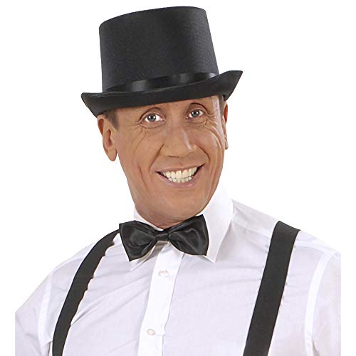 W WIDMANN MILANO Party Fashion — Chapeau haut de forme noir satiné – Image 5