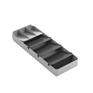 METALTEX — Range-couverts extensible 40 à 49 cm gris/noir