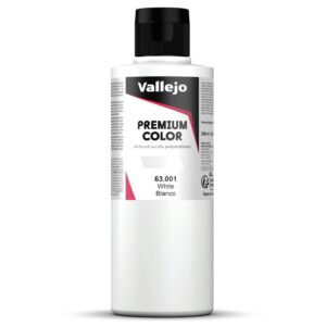 VALLEJO Premium Color — Peinture aérographe blanc mat 200 ml
