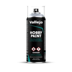VALLEJO Hobby Spray Paint — Apprêt en spray argent 400 ml