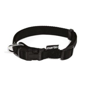 MARTIN SELLIER — Collier uni réglable en nylon noir 10 mm