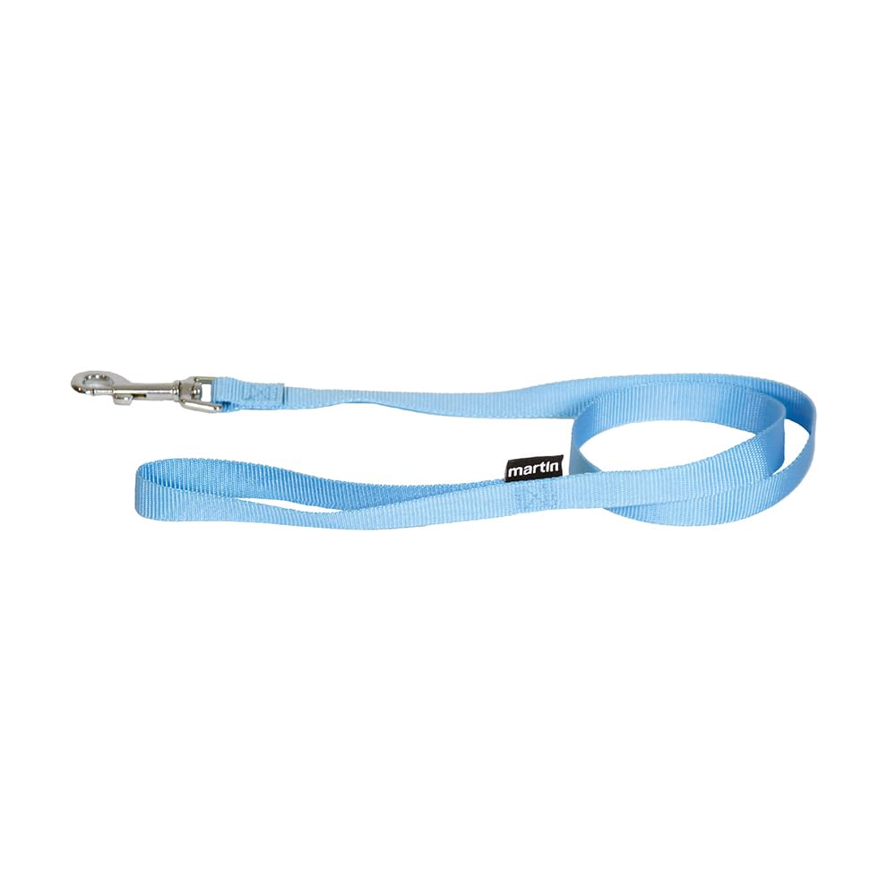 MARTIN — Laisse en nylon bleue 10 mm x 120 cm