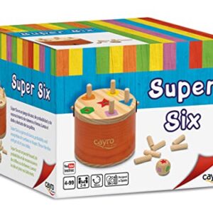CAYRO Super Six — jeu de société en bois dès 4 ans