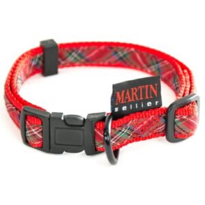 MARTIN Benton — Collier réglable en nylon rouge S 16-25/40 cm
