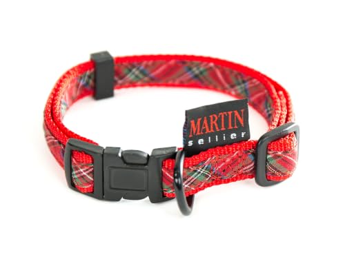 MARTIN Benton — Collier réglable en nylon rouge S 16-25/40 cm