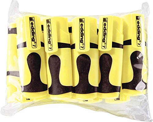 EDDING 7 Mini-surligneur — lot de 10 jaunes pastel – Image 2