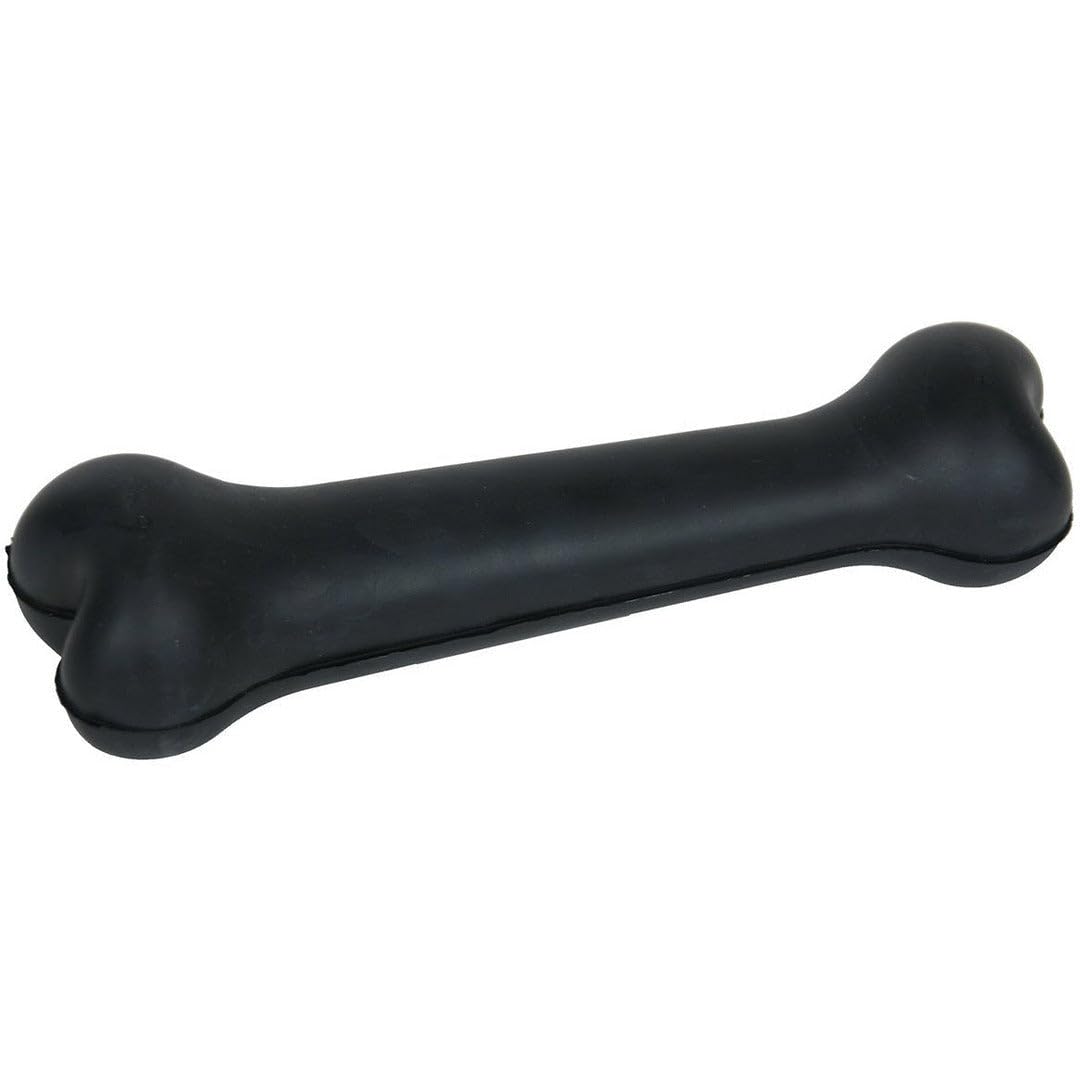 MARTIN Sellier Rubb'n'Black — Jouet chien os XL 22 cm