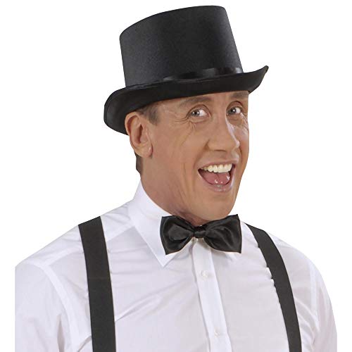 W WIDMANN MILANO Party Fashion — Chapeau haut de forme noir satiné – Image 2
