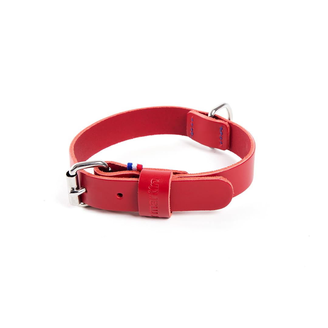 MARTIN — Collier bicolore en cuir pleine fleur 55 cm