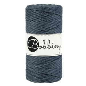 Bobbiny Regular — Corde macramé peignée 3 mm 100 m Charcoal