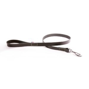 MARTIN 499 Bicolor — Laisse en cuir noir 100 cm