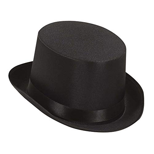 W WIDMANN MILANO Party Fashion — Chapeau haut de forme noir satiné