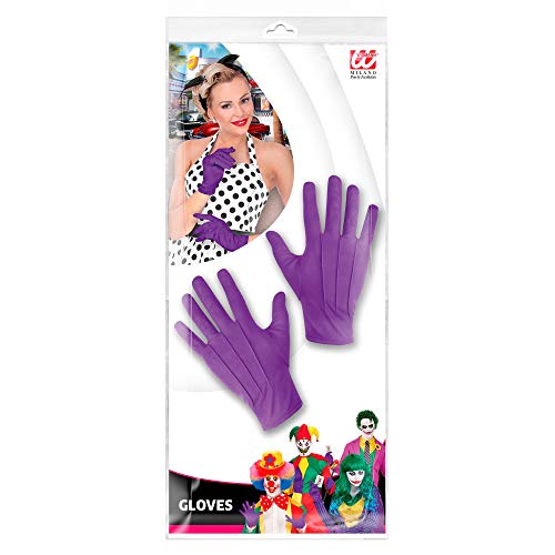 W WIDMANN MILANO Party Fashion — Gants polyester violets 22 cm – Image 2