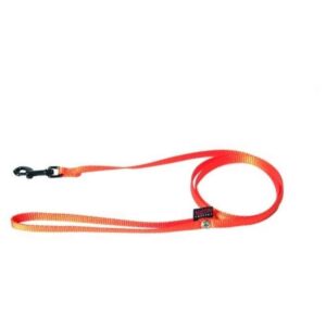 MARTIN SELLIER — Laisse classique en nylon orange 120 cm