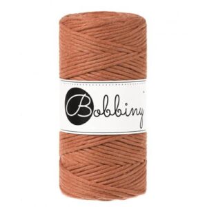 BOBBINY Regular — Corde macramé peignée 3 mm terracotta 100 m