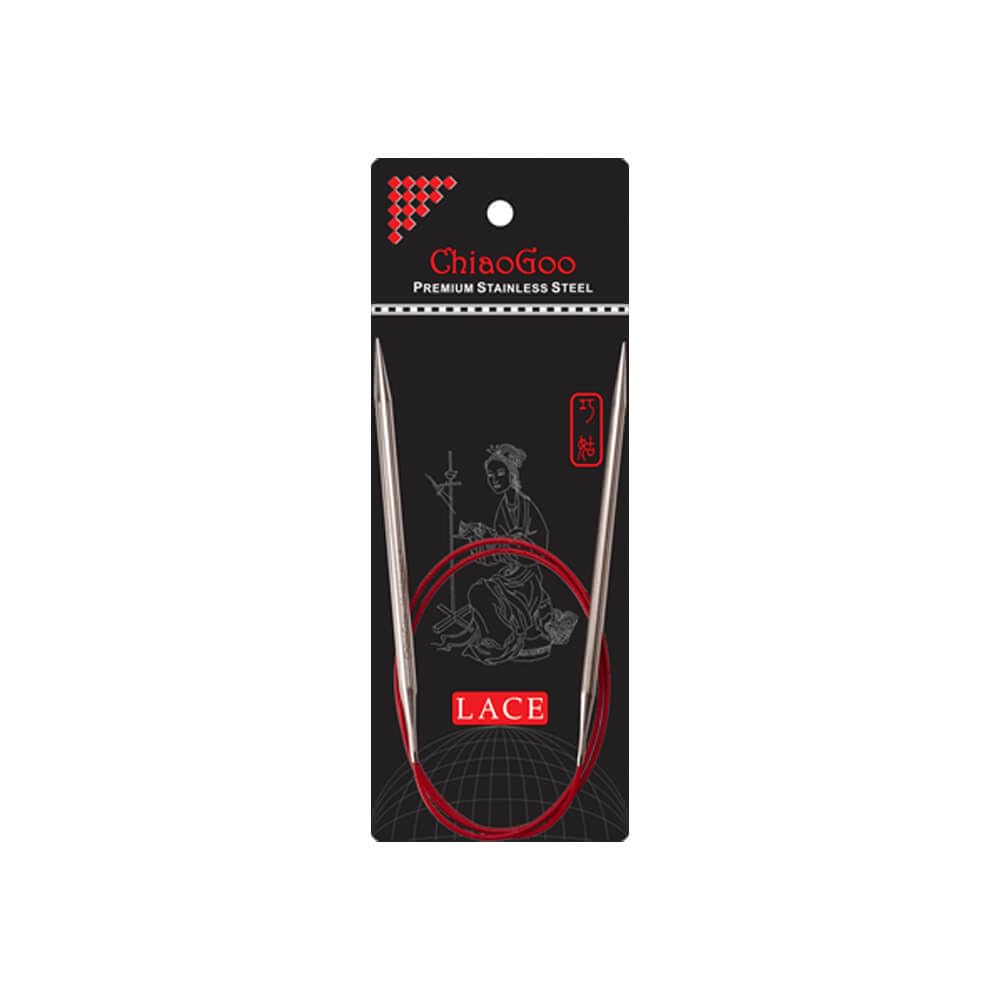 ChiaoGoo RED Lace — aiguille circulaire 100 cm 4,50 mm