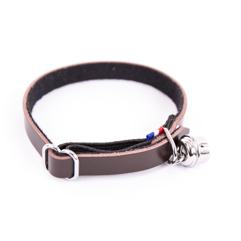 MARTIN — Collier en cuir et feutrine pour chat