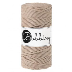Bobbiny Regular — Corde macramé peignée 3 mm 100 m Sand