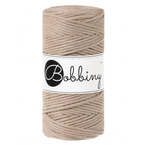 Bobbiny Regular — Corde macramé peignée 3 mm 100 m Sand