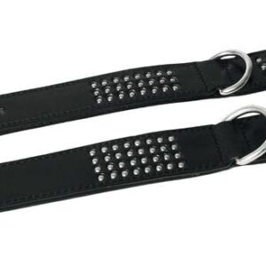 MARTIN SELLIER — Collier en cuir à petits clous 35/5