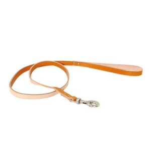 MARTIN — Laisse en cuir naturel avec carabine
