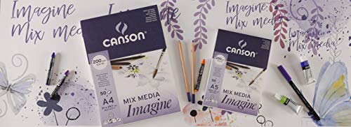 CANSON Imagine — Bloc papier multitechnique A2 200 g/m² – Image 3