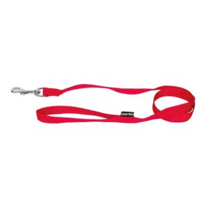 MARTIN — Laisse simple en nylon rouge 90 cm x 25 mm