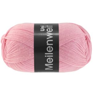 LANA GROSSA Meilenweit — Laine à chaussettes 4 brins rose