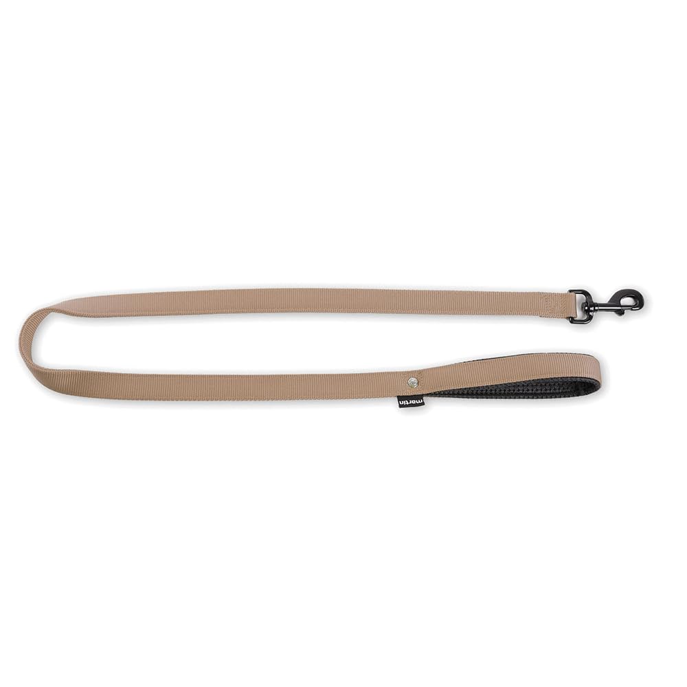 MARTIN — Laisse pour chien en nylon beige 120 x 2,5 cm