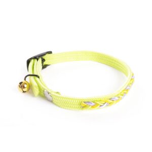 MARTIN — Collier tressé en nylon pour chat vert 30 cm