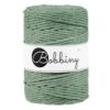 Bobbiny XXL — Corde macramé peignée 5 mm 100 m eucalyptus vert